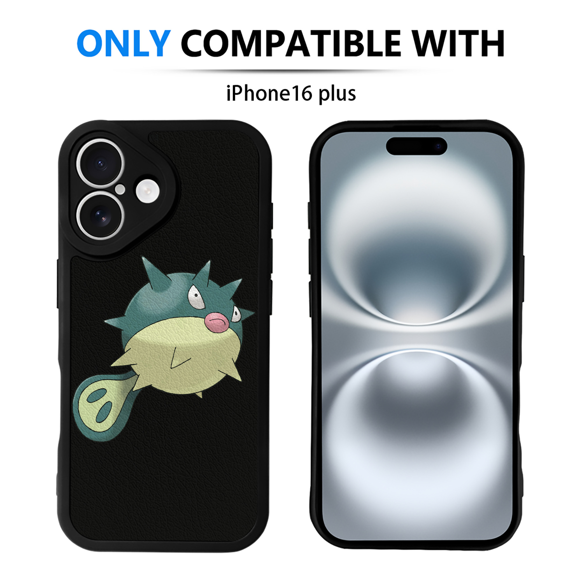 （画像用） ポケットモンスター Pokémon 【iPhone 16シリーズ対応】シリコンスマホケース（レザー調） 材質：シリコン